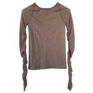 Free People NWT Scrunch Sleeve Seamless Top Size M/L